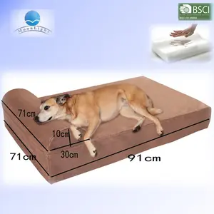 Oreiller d'accessoires doux pour animaux de compagnie grand lit pour chien coussin en mousse à mémoire de forme lits pour animaux de compagnie