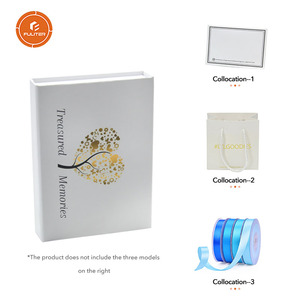 Thiết Kế Sáng Tạo Tùy Chỉnh <span class=keywords><strong>Fancy</strong></span> Thiệp Chúc Mừng Đám Cưới Lời Mời Sang Trọng Hộp Quà Tặng Từ Tính Với Ribbon - Product Image 4