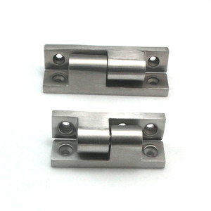 Charnière latérale en acier inoxydable Cl231, montage en surface à 2 trous pour portes d'armoires, design minimaliste, antirouille - Product Image 2