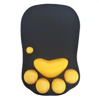 गर्म बिक्री स्टॉक 3D बिल्ली पंजा Mousepad कलाई आराम समर्थन आराम सिलिकॉन मेमोरी फोम माउस पैड