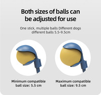 Lanceur de balles télescopique automatique (Lanceur de balles automatique pour animaux de compagnie) - Pas besoin de se pencher, en matériau PP, jouet interactif pour chien