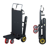 Chariot Élévateur Électrique Professionnel à Quatre Roues pour Escaliers, Plateforme en Aluminium Fermée, Portable, OEM, Capacité de Levage 300 kg