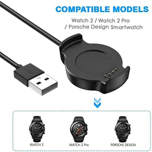 Cargador y Cable de Carga USB (Material TPE) para <span class=keywords><strong>Watch</strong></span> <span class=keywords><strong>2</strong></span> Classic/Sport/2018/WiFi/<span class=keywords><strong>4G</strong></span>/Pro/ Design - Product Image 3