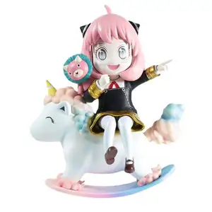 Mainan Model figur Unicorn keluarga mata-mata terbaru mainan wajah berubah lucu kartun Trojan Anime Anya tokoh aksi hadiah bagus