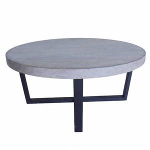 Mesa de cóctel con diseño redondo de madera PB estilo moderno para dormitorio sofá sala de estar - Product Image 1