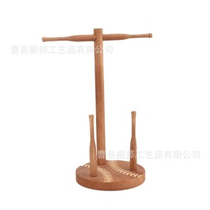 Wooden Jewelry Organizer Desktop Necklace Rack Solid Wood Storage Display <b>Stand</b> For Home Decor - Product Image 2