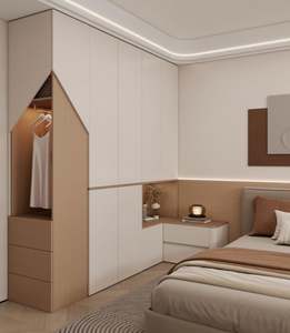 Customized <b>Nightstand</b> Personalized Bed Stand <b>Nightstand</b> Combined with Wardrobe Bedroom Furniture Sets - Product Image 1