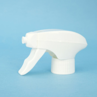 Tête de pulvérisation côtelée en mousse plastique pleine, 28 mm, couleur personnalisée, avec bouton manuel pour bouteille