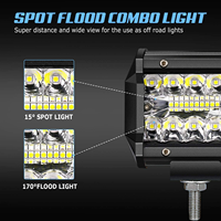 Barre de lumière de travail LED 4 pouces 60W étanche IP67 à faisceau combiné pour conduite tout-terrain, SUV et camion