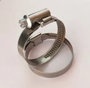 Garden Clamps Adjustable Stainless Steel Round Hose Clamp Ring