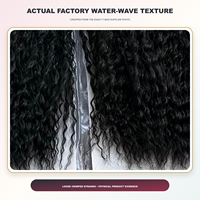 Cheveux synthétiques ondulés pour tresses, 20 pouces, 200g, 4 pièces, résistants à la chaleur, style bohème, vente en gros
