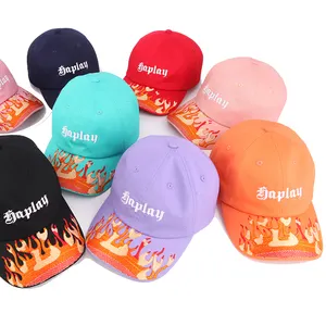 Benutzer definierte Designer Ihr eigenes Logo 6 Panel Baumwolle unstrukturierte gestickte Golf Baseball Gorras Sport kappe Papa Hut