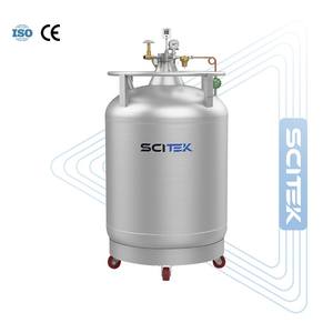 ถังบรรจุไนโตรเจนเหลว SCITEK พร้อมดีไซน์คอถังที่เป็นเอกลักษณ์  หน้าจอแสดงระดับ  วาล์วโซลินอยด์  ถังสแตนเลส - Product Image 6