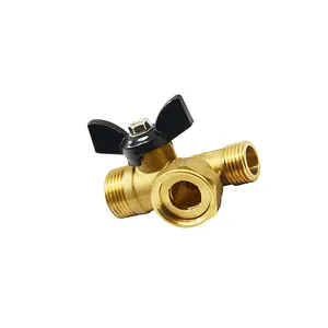 Intelsheng brass boiler ball cock gas valve with strainer Ball Water Manual Medium Temperature
