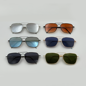 2025 High Quality Polarized Oval Full Rim Frame Glass Lens Premium Metal Comfortable Sunglasses Men Retro Vintage UV400 <b>Shade</b> - Product Image 5