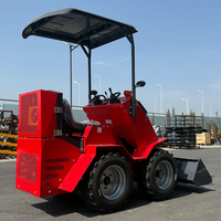 Hochwertiger Frontlader 4x4 Baggerlader Planierraupe Kleiner Kompaktlader 1 Jahr Garantie
