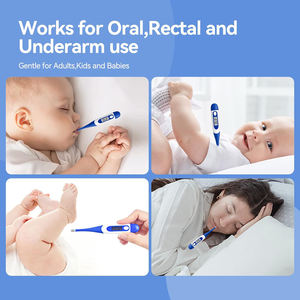 Thermomètre numérique oral à lecture rapide en 10 secondes avec écran LCD pour la fièvre, thermomètre oral calibré pour bébés et adultes - Product Image 5