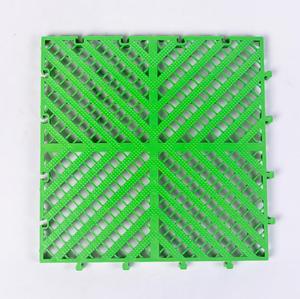 Baldosa Modular rígida antideslizante para lavado de coches, drenaje de plástico PP PVC entrelazado para suelo de garaje, para estacionamiento de coches - Product Image 3