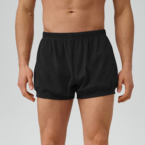 Alta calidad al por mayor 90% Nylon Spandex entrenamiento correr Unisex Casual ropa deportiva Spandex pantalones cortos hombres - Product Image 1