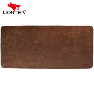 Кофейный высококачественный коврик для мыши из натуральной кожи для ноутбука - Product Image 1