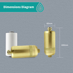 Filtro de Ducha Ecológico de Carbón Activado de 15 Etapas KDF 55 con Vitamina C, Acabado Dorado Cepillado, Agua Dura, Alta Presión, para Exteriores - Product Image 4