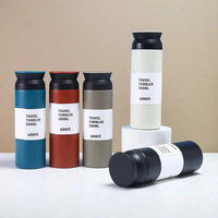 Botol air baja tahan karat 500ml kustom botol air kopi Kintravel Mini Tumbler botol air kopi Mini