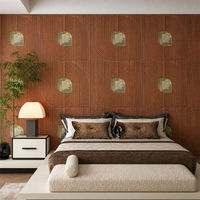 Panneau de plafond en PVC gaufré imperméable, panneau mural 3D pour la décoration intérieure, installation facile