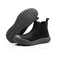 Chaussures de sécurité antidérapantes et anti-perforation, résistantes au feu, avec embout en acier, chaussures de travail imperméables pour hommes