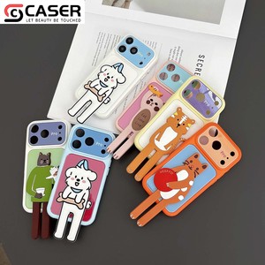 <span class=keywords><strong>Coque</strong></span> <span class=keywords><strong>de</strong></span> <span class=keywords><strong>téléphone</strong></span> souple avec motif animal mignon, support pliable en forme d'animal à longues pattes et grande fenêtre pour objectif, pour iPhone 13-17 - Product Image 6
