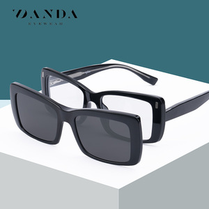 PZ1009 Sunglasses TR90 <b>Frame</b> Polarized UV400 Unisex Lightweight Square Design - Product Image 1