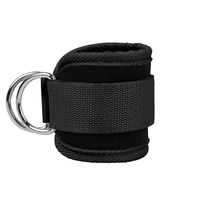 Bandes de résistance de cheville de logo personnalisé en gros avec poignets en nylon caractéristique de protection pour la hanche jambe fessier exercice Kickbacks travail
