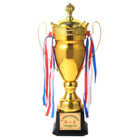 45cm - 60cm plaqué or brillant événements sportifs trophée en métal compétition de football prix personnalisé trophée en métal tasses