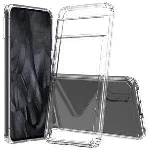 2023 Nieuwe Pc + Tpu Transparante Harde Telefoon Case Voor Google Pixel 8 7 6 7a 6a Pro Cover