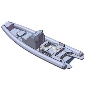 Rib Boat 860 Orca Hypalon <span class=keywords><strong>Semi</strong></span> <span class=keywords><strong>Rigide</strong></span> Deep v Aluminium Hull Rhib Boats Yacht Luxury Rib Boat 28ft - Product Image 4