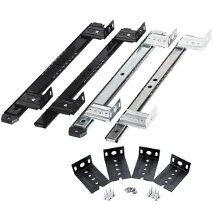 Computer keyboard drawer slides with ball bearing for board
