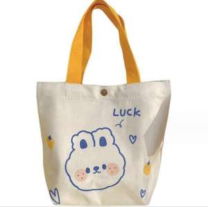 Borsa a tracolla estetica simpatica in tela di cartone animato con borse per lo <span class=keywords><strong>shopping</strong></span> con tasca interna - Product Image 1