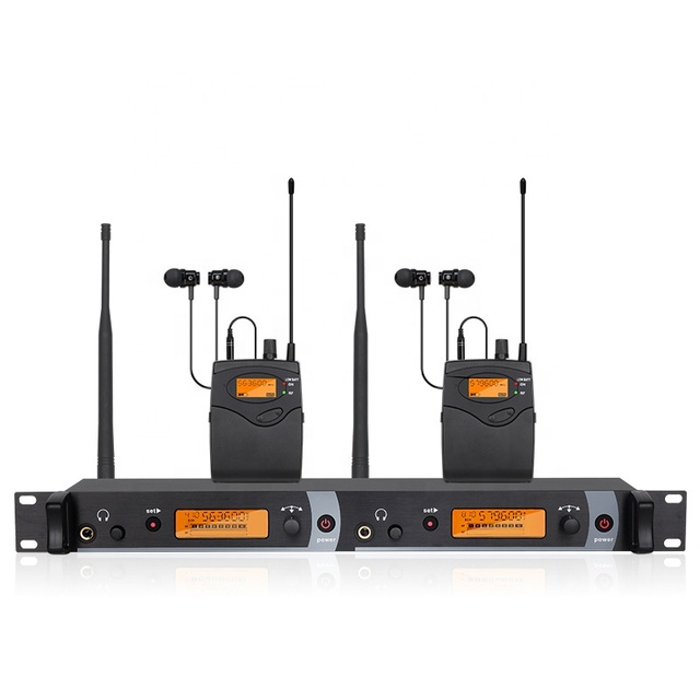 EX In-Ear Monitor System Lavalier Wireless Microphone Studio Monitor Kit Stage Performance Sound Return Monitor Microphone Set