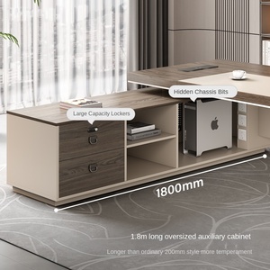 Luxuriöser CEO-Schreibtisch, Manager-Schreibtisch, Büro-Arbeitsplatz, Chefschreibtisch, Büro-Workstation, Desktop-<span class=keywords><strong>Computer</strong></span> - Product Image 3