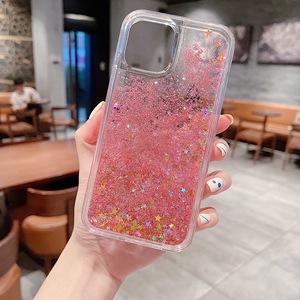 Per <span class=keywords><strong>iPhone</strong></span> 14 Pro <span class=keywords><strong>13</strong></span> custodia Quicksand Mobile Cover Sparkling Moving Cute Glitter Hologram Heart Girls Liquid Back Phone Case - Product Image 2
