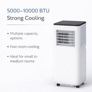 Climatiseur Portable Compact 5000 <span class=keywords><strong>BTU</strong></span>, Réfrigérant R290, en Plastique, Classe Énergétique Domestique, Télécommande Électrique - Product Image 2