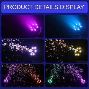 Máquina de Burbujas con Cabeza Móvil LED, Control Remoto DMX512, Efecto RGB para Escenarios, Bodas, Fiestas, DJ, Discotecas, Niños - Product Image 3