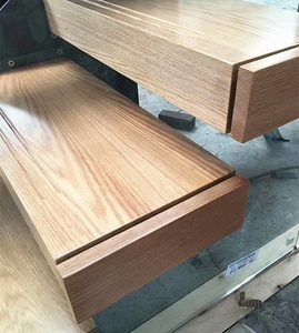 <strong>Wood</strong> Stair Tread - <strong>Wood</strong> Stair Treads/<strong>Riser</strong>/<strong>Steps</strong> Made of Acacia/Rubber Finger Joint Panel - Product Image 2
