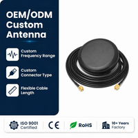 Antenne combinée 2-en-1 4G LTE GPS pour suivi de véhicules, antenne verticale active à gain élevé 28dBi, connecteur fileté, prise en charge OEM