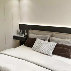 Lit rembourré minimaliste moderne, lit double, grand cadre <span class=keywords><strong>de</strong></span> lit, support <span class=keywords><strong>de</strong></span> lit extra-large, meubles <span class=keywords><strong>de</strong></span> chambre à coucher - Product Image 5