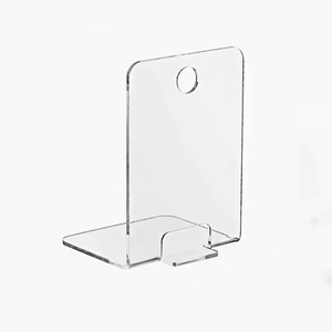 Máy tính để bàn miễn phí đứng L hình rõ ràng <span class=keywords><strong>Acrylic</strong></span> bookend luicte cuốn sách hiển thị đứng cho văn phòng nhà cửa hàng - Product Image 1