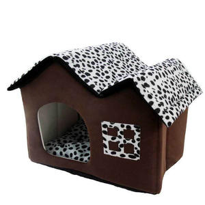 Caseta plegable para mascotas, caseta para perros con puntos cálidos, doble capa, para gatos y vaca, nueva - Product Image 4
