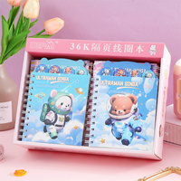 Cuaderno UL traman, lindo dibujo animado, estudiante, tarea, nota, ejercicio, Bloc de notas, oso astronauta, libro de cuentas de mano portátil