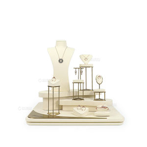 Présentoir de Luxe Personnalisé pour Bijoux en Métal – Support de Rangement pour Bagues, Boucles d'Oreilles et Colliers – Buste de Présentation de Bijoux - Product Image 2