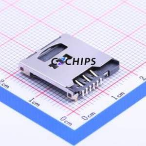 SIM-001 SIM Card Connector SMD Connector Plug-In Type Micro SIM Card Card Holder No Card Detection - Product Image 1