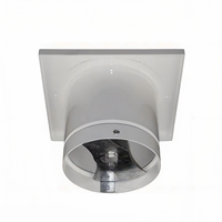 Grilles d'aération carrées en alliage d'aluminium pour la ventilation avec amortisseur radial
